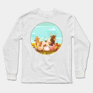 Animals are Friends not Food Vegan Vegetarian Lover T Shirt Long Sleeve T-Shirt